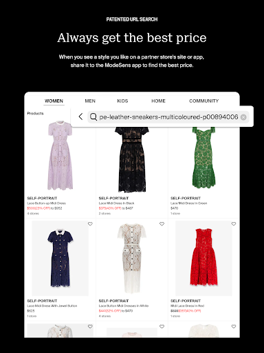 ModeSens: Purchase Assistant screenshot