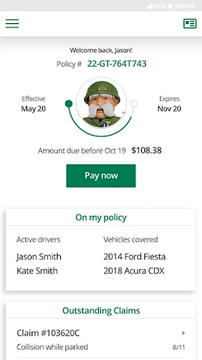 The General Insurance® App screenshot