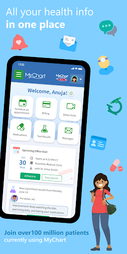 MyChart screenshot