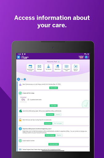 NYU Langone Health screenshot