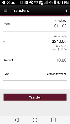 Mechanics Bank Mobile Banking screenshot
