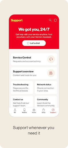 My Verizon screenshot