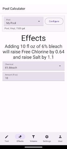Pool-Calculator screenshot