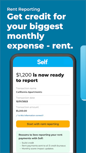 Self – Credit Builder & Cash screenshot