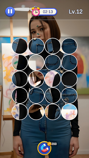 Heartstring Puzzle-Girl Jigsaw screenshot