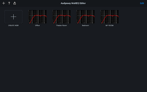Audyssey MultEQ Editor app screenshot