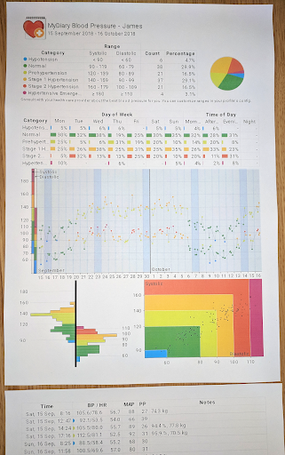 Blood Pressure Log - MyDiary screenshot
