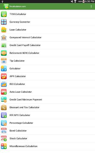 Financial Calculators Pro screenshot