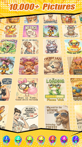 Meme Color By Number Game screenshot