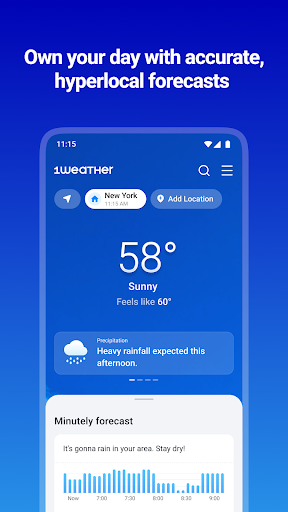 1Weather Forecasts & Radar screenshot