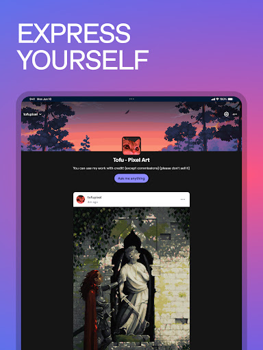 Tumblr: Social Media & Art screenshot