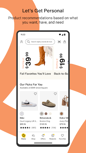 DSW Designer Shoe Warehouse screenshot