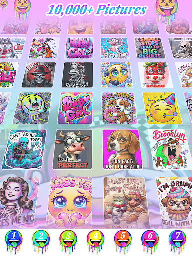 Meme Color By Number Game screenshot