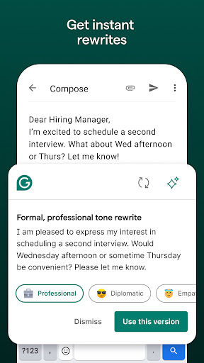 Grammarly-AI Writing Assistant screenshot