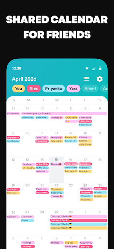 Howbout: shared calendar screenshot