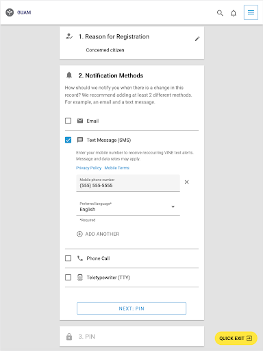 VINELink screenshot
