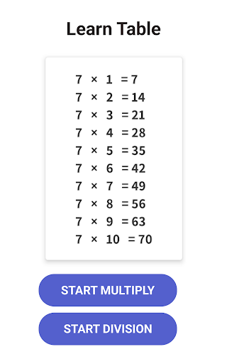 Times Table - Learn Math screenshot