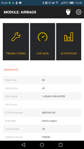 OBD JScan screenshot