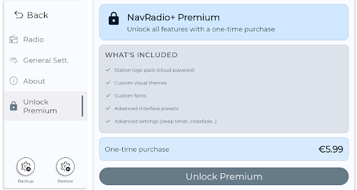 NavRadio+ screenshot