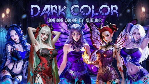 Dark, Horror Color by Number screenshot