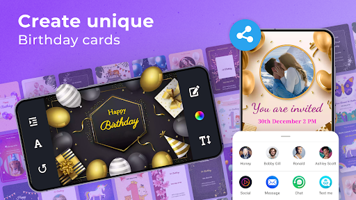 Birthday Invitation Card Maker screenshot