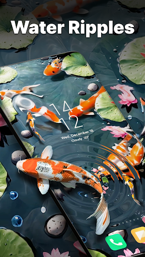 Ripple & 3D Live Wallpaper screenshot