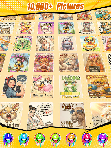 Meme Color By Number Game screenshot
