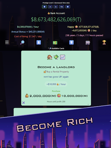 Idle Trillionaire: Money Game screenshot