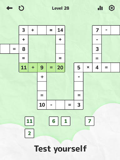 Math Crossword — Number puzzle screenshot