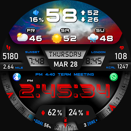 PER27 Digital Watch Face screenshot
