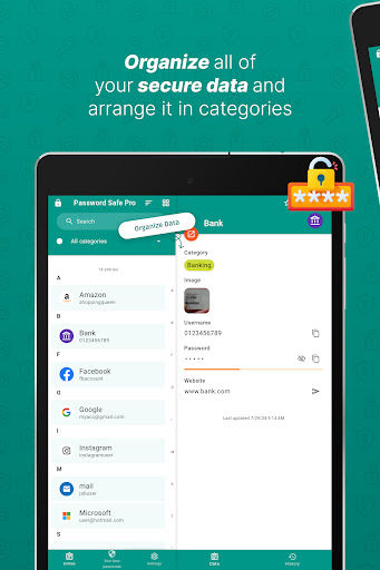 Password Safe and Manager screenshot