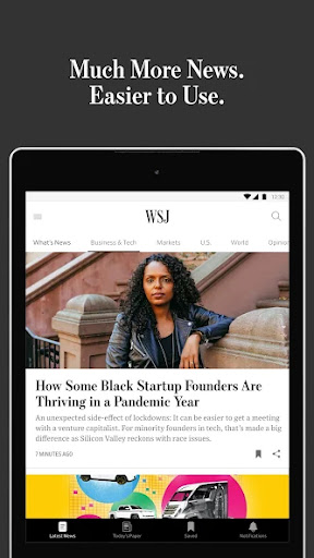 The Wall Street Journal. News screenshot