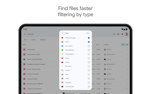 Google Drive screenshot