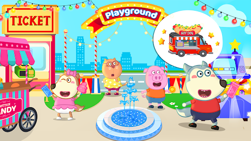 Wolfoo's Town: Dream City Game screenshot