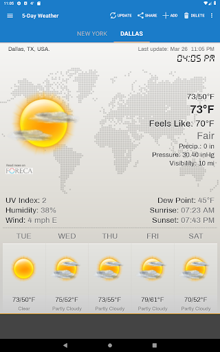 Weather & Clock Widget screenshot