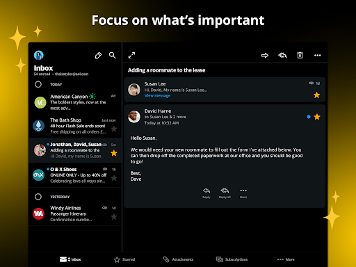 AOL: Email News Weather screenshot