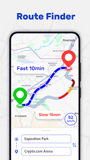 GPS Navigation Route Finder screenshot