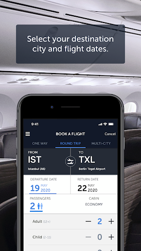 Turkish Airlines Flight Ticket screenshot