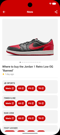 J23 - Jordan Release Dates screenshot