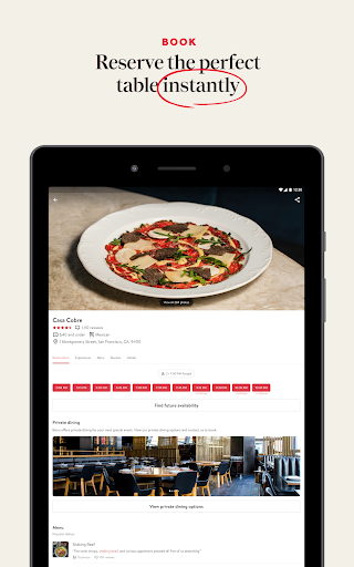 OpenTable screenshot