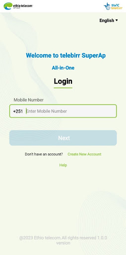 telebirr screenshot