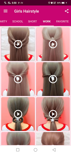 Girls Hairstyle Step By Step screenshot