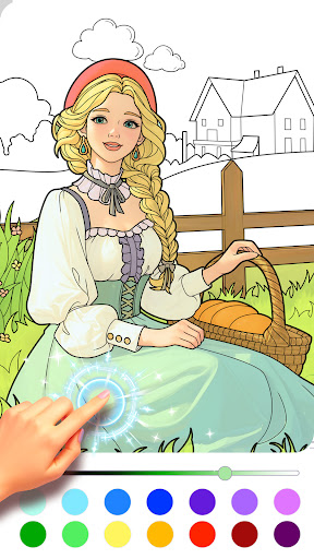 Princess Game Fantasy Coloring screenshot