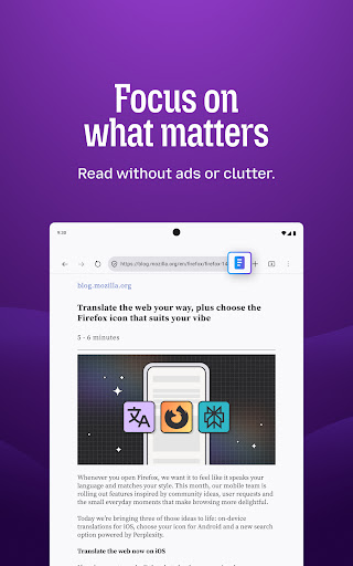 Firefox Fast & Private Browser screenshot