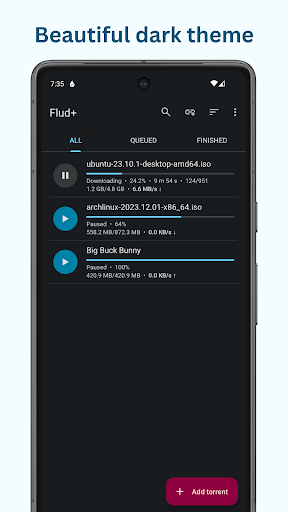 Flud+ screenshot