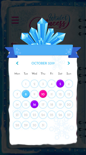 Winter Princess Diary: Lock screenshot