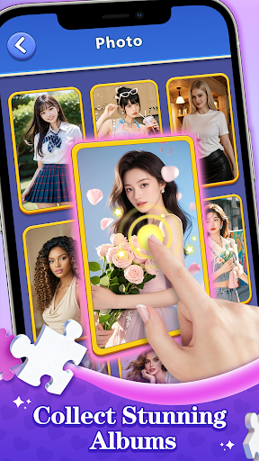 Heartstring Puzzle-Girl Jigsaw screenshot