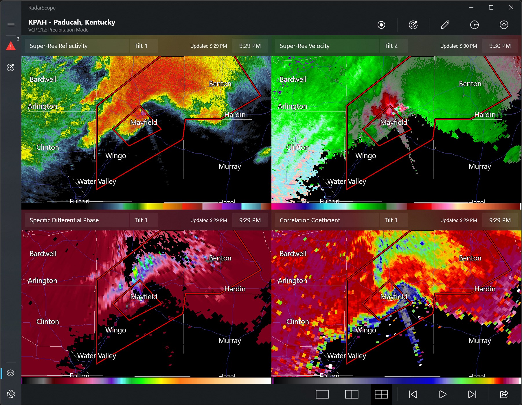 RadarScope screenshot