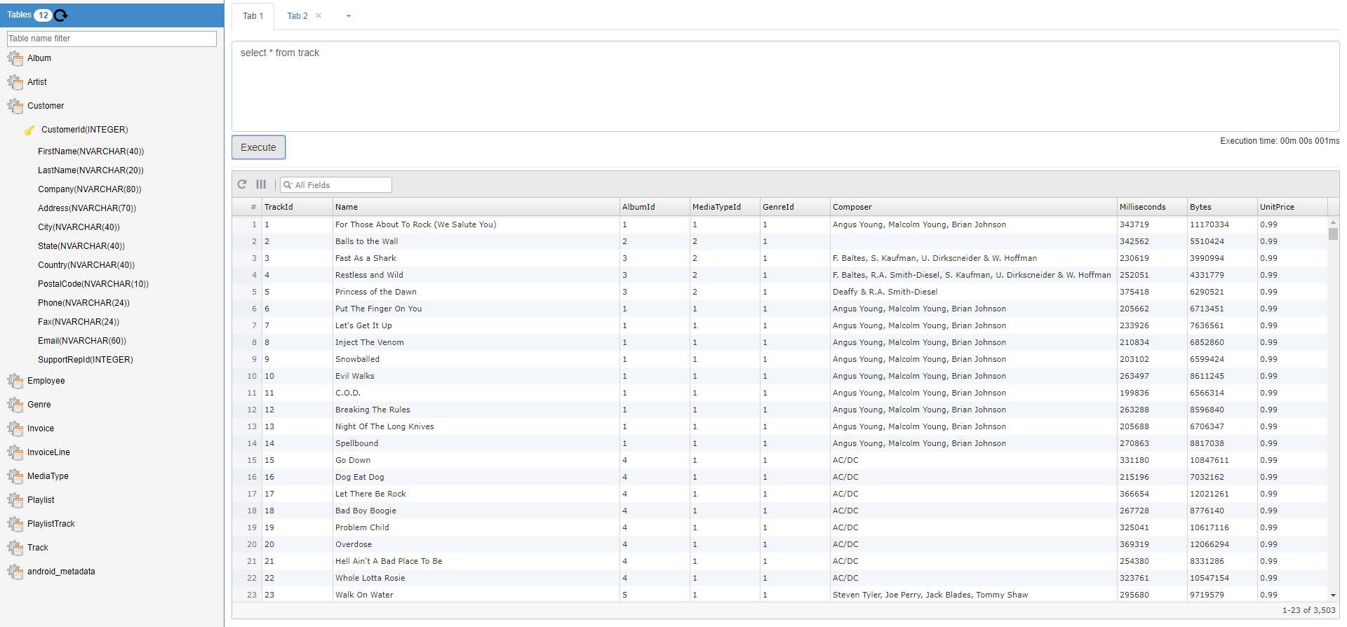 SQLite Viewer & Editor screenshot