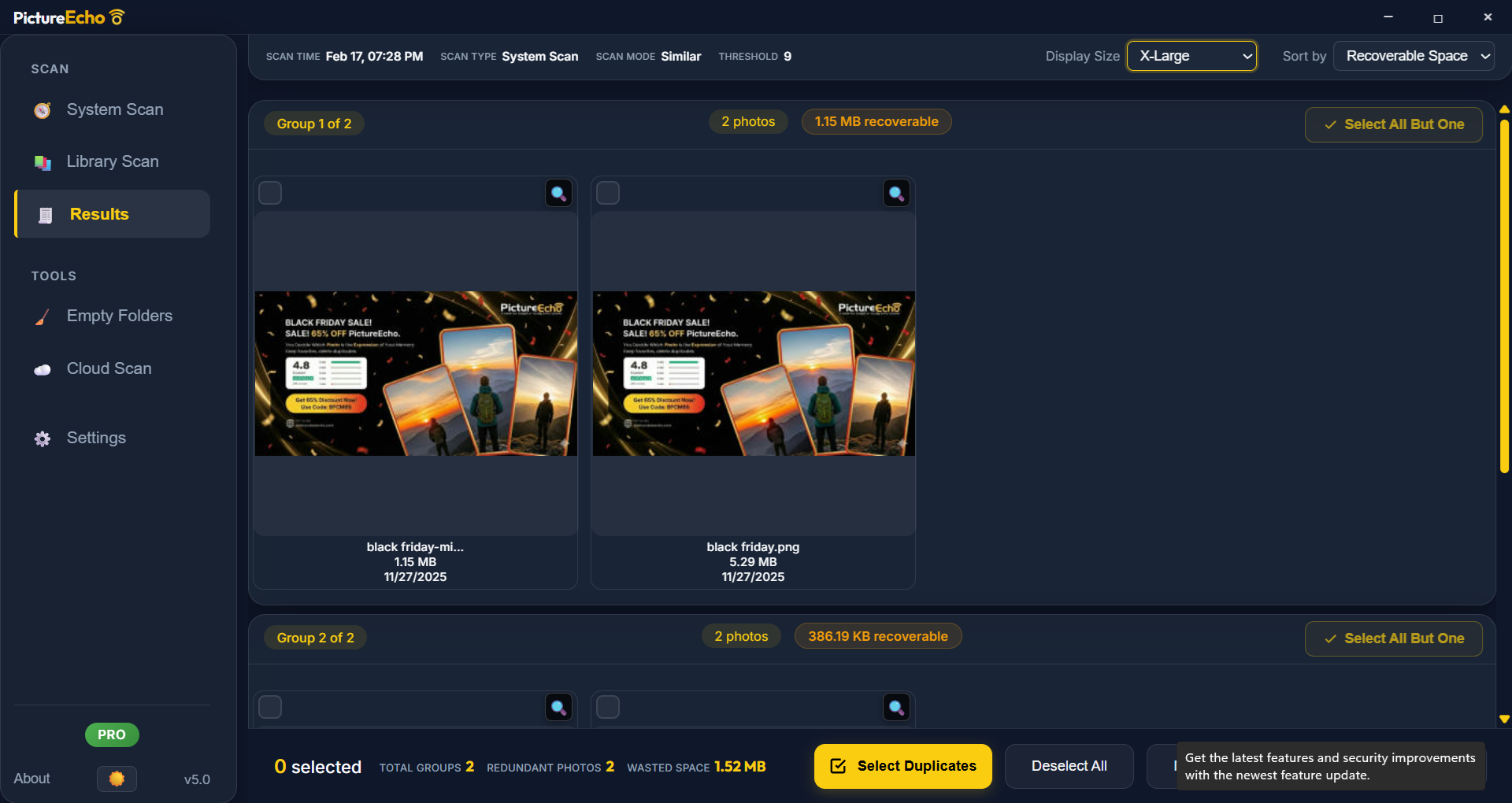 PictureEcho Duplicate Photo Finder screenshot
